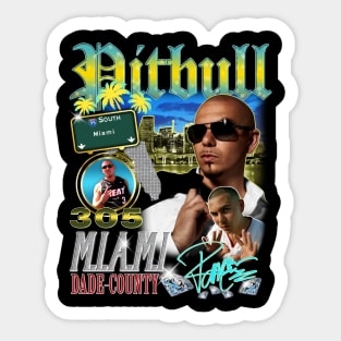 Miami Dade County 90s Retro Vintage Sticker